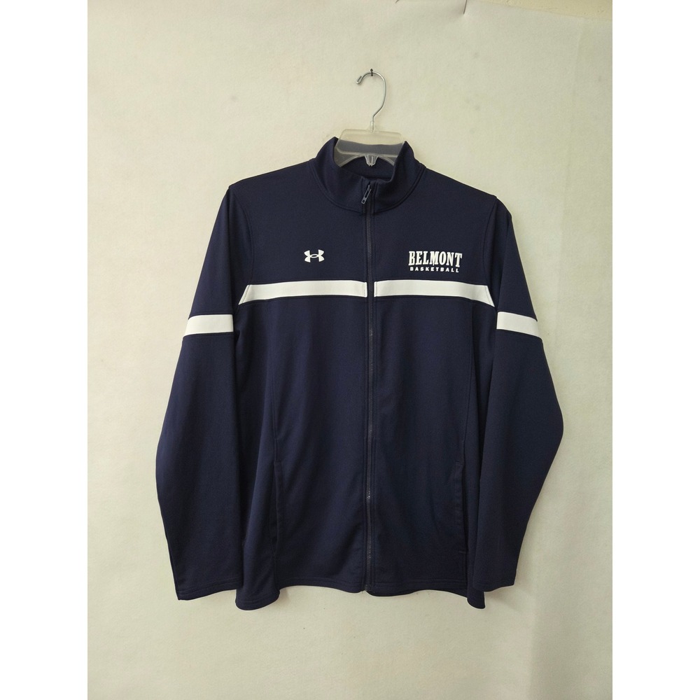 Under‎ Armour Track Jacket Womens Large Navy Belmont Basketball Full Zip 1376887